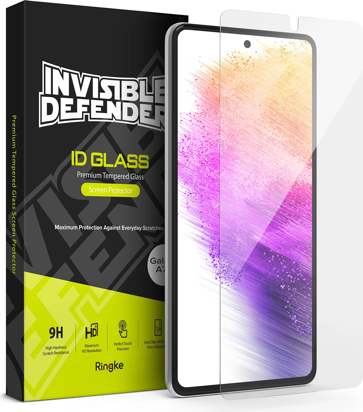Mbrojtës ekrani tempered glass Ringke Invisible Defender ID Glass 2.5D 0.33mm për Samsung Galaxy A73 5G