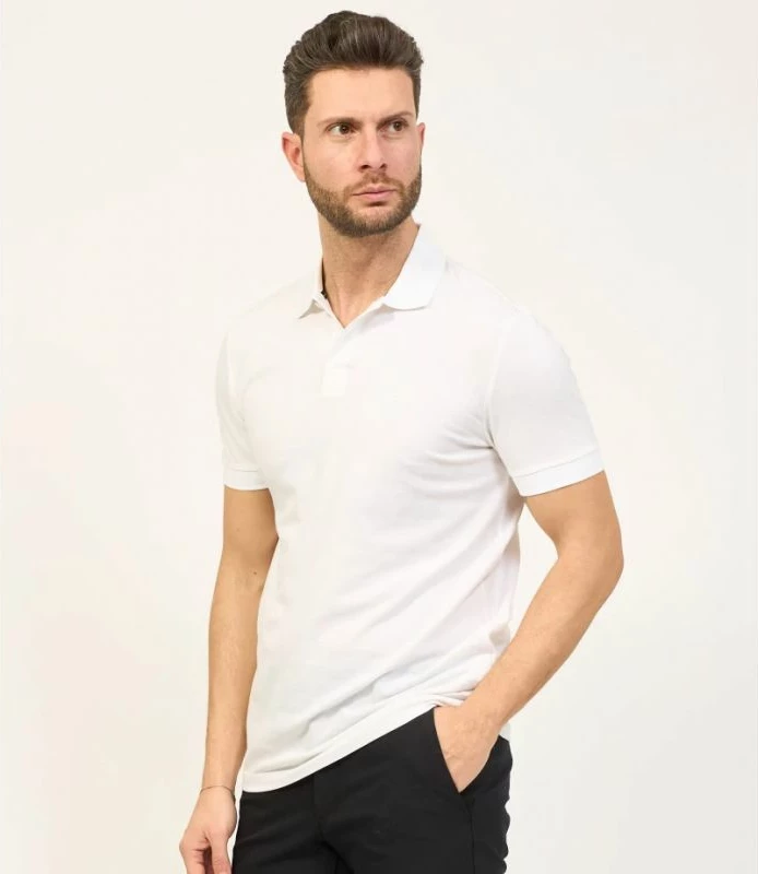Maicë polo Boss meshkuj, e bardhë [Madhësia: XXL]