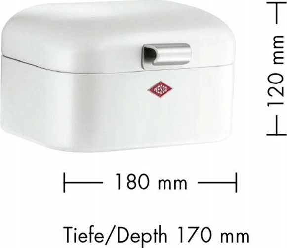 Kuti ruajtjeje Wesco Mini Grandy 180 mm 8012625, metal 18 x 17 x 12 cm, e kuqe