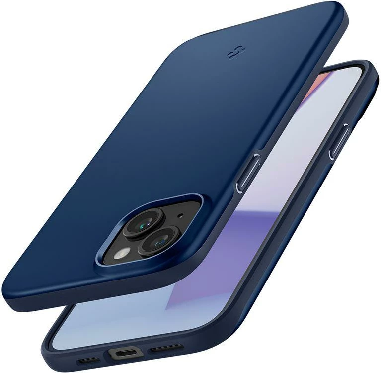 Mbështjellës Spigen Thin Fit për iPhone 15 Plus, Blu