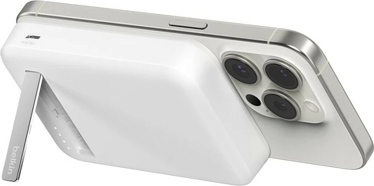 Power bank Belkin BoostCharge Pro 8000 mAh wireless i bardhë