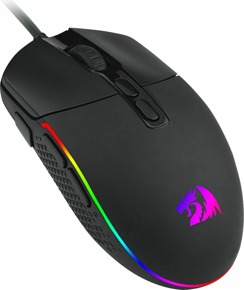 Maus Redragon Invader M719 RGB, 10000 DPI, me kabllo, 7 butona, i zi