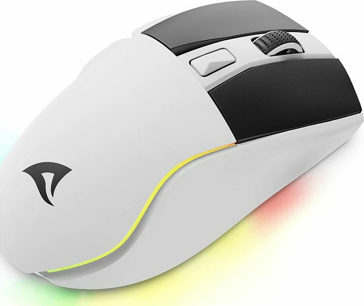 Maus Sharkoon SGM50W, 6400 DPI, i zi, i bardhë