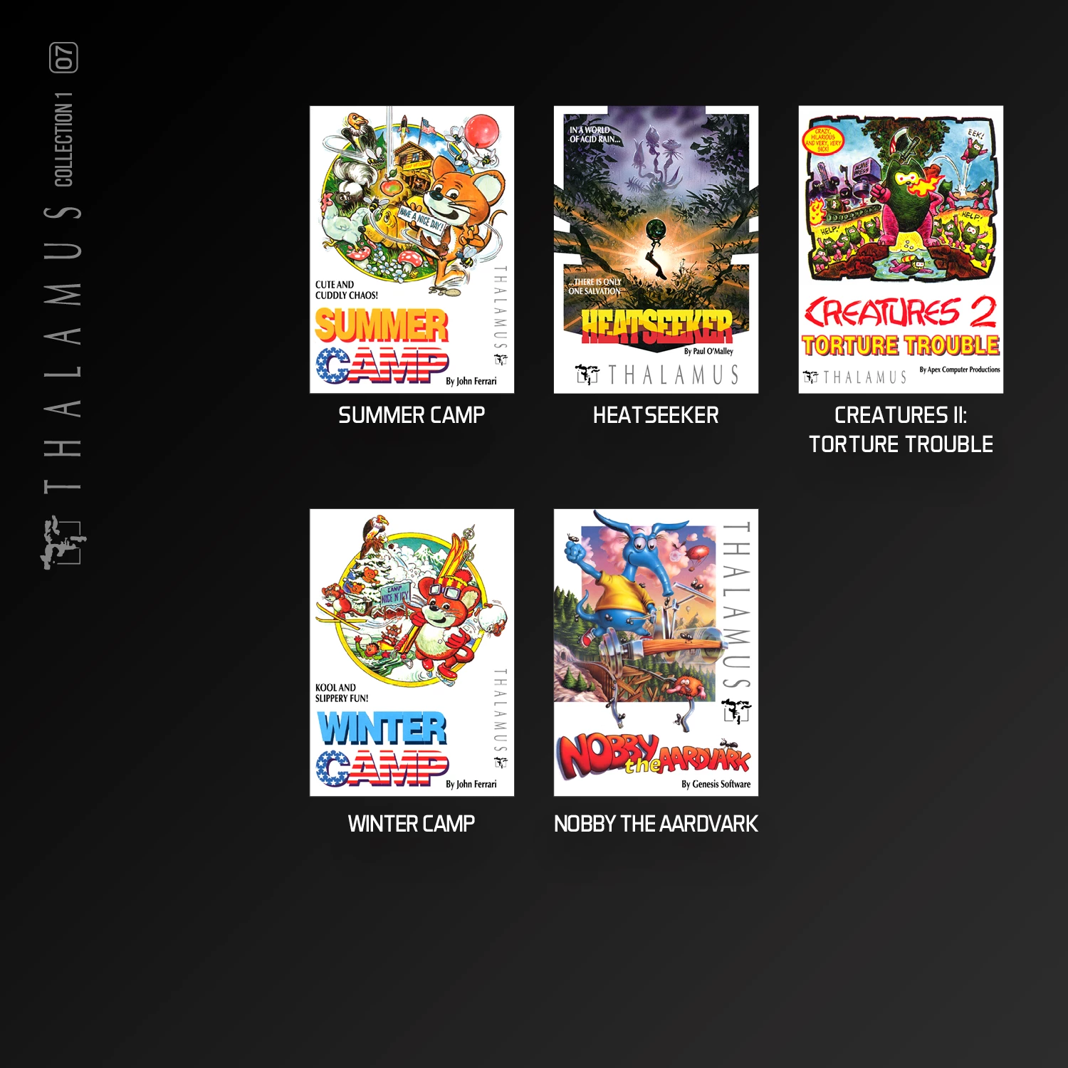 Kartrixh lojërash Evercade Thalamus Collection 1, 11 lojëra, PEGI 12