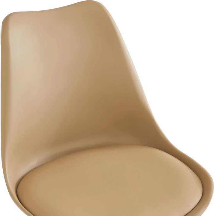 Karrige zyre Gaston II, pp-pu, ngjyrë kapuçino, 48x57x77-90cm