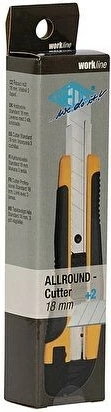 Thikë prerëse WEDO Allround-Cutter 18mm, plastik, 2 tehe rezervë