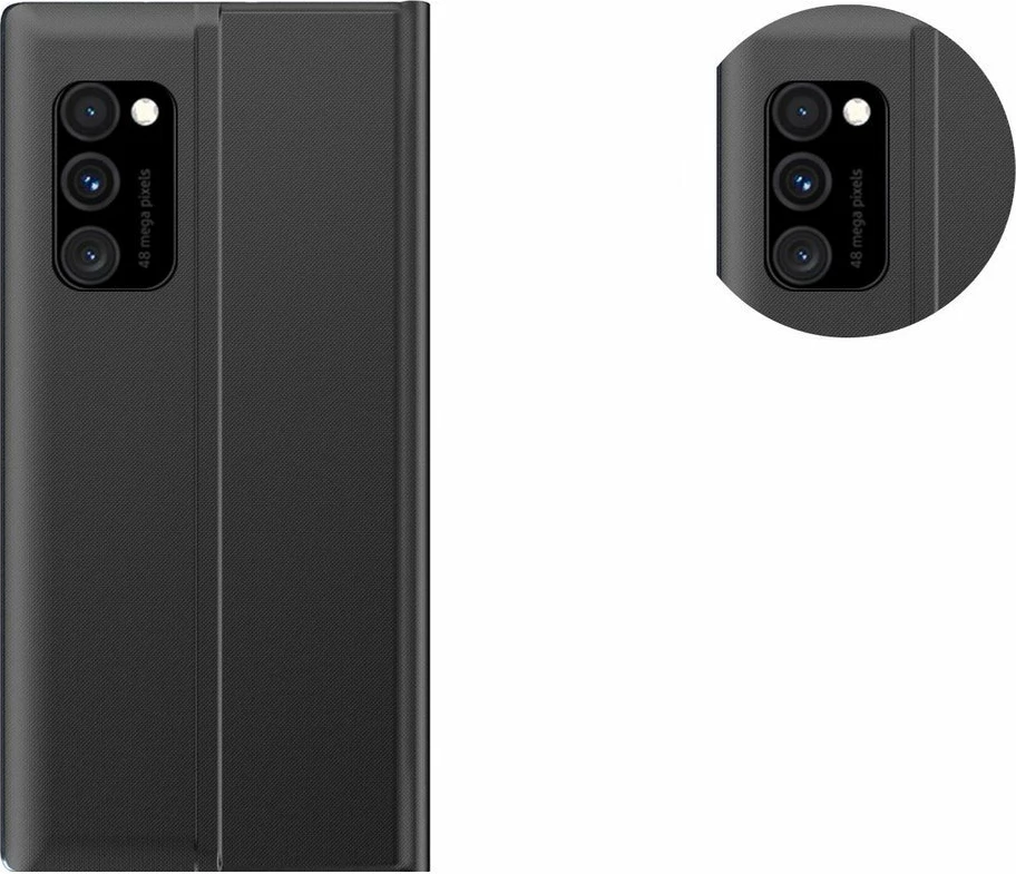 Mbështjellës Hurtel Sleep Case me kapak dhe stand, për Xiaomi Redmi Note 11 Pro+ 5G / 11 Pro 5G / Mi 11i HyperCharge / Poco X4 NFC 5G, zi