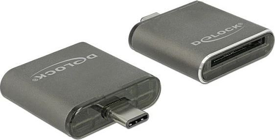 Lexues kartelash DeLOCK 91498, USB-C (USB 3.2 Gen 1), SD/MMC UHS-II, 5 Gbit/s, alumin, i zi