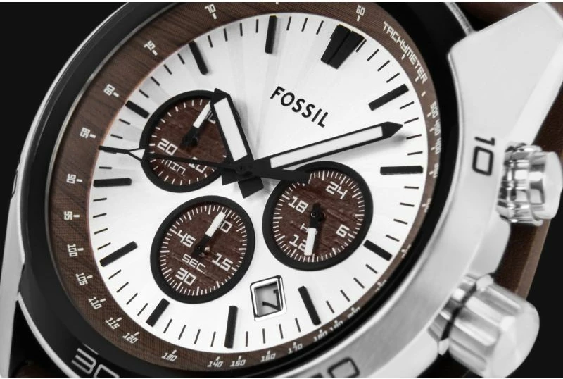 Orë dore për meshkuj Fossil Coachman CH2565, kafe