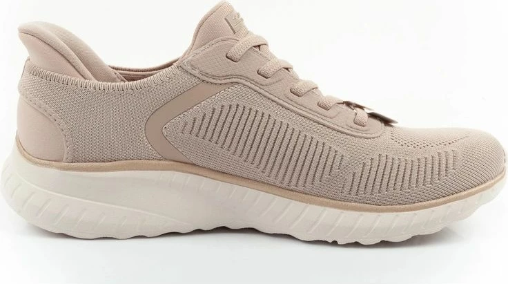 Atlete femra Skechers Bobs Squad Chaos SLIP-INS, bezhë