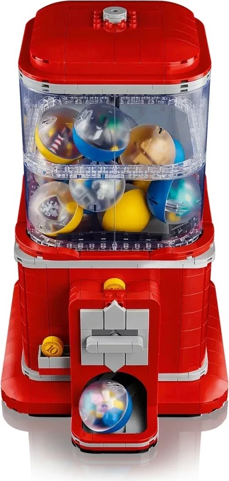 Set LEGO IDEAS 21358 Minifigure Vending Machine, për të rritur, Kuqe