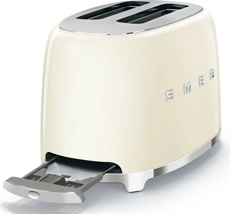 Tostues SMEG TSF01CREU, 2 vrima, stil 50s, krem