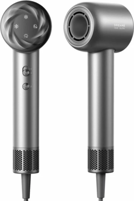 Fen për flokë DREAME Glory Mix, motor 110000 RPM, jonik, kabëll 2.8 m, argjendtë
