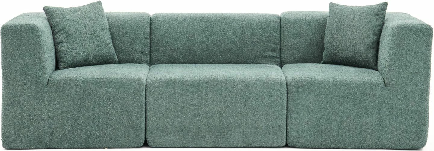 Divan treshe, Atelier del Sofa, i gjelbër, 3 pjesë