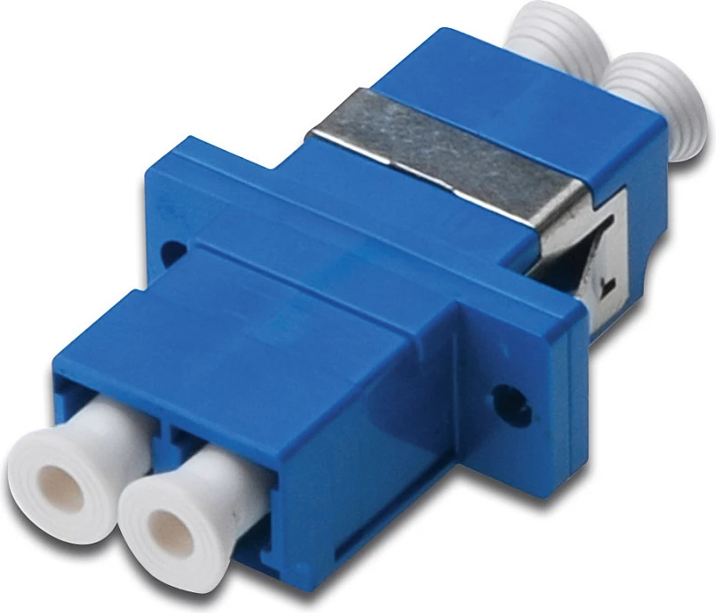 Adapter fibër optike Digitus LC/UPC në LC/UPC, Singlemode OS2 Duplex, blu