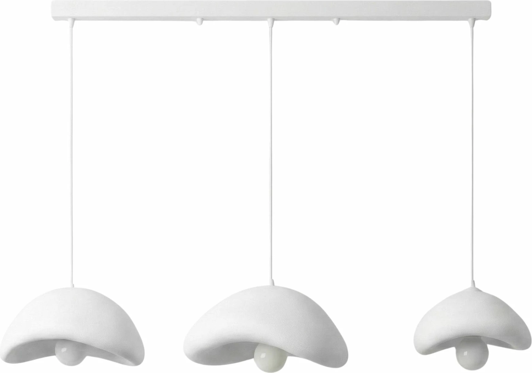 Llambë tavani Opviq, LUNA-SET-C-LUNA, e bardhë, set me 3 copa