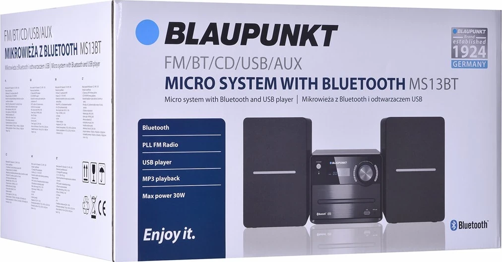 Sistem Audio për Shtëpi Blaupunkt MS13BT, Ngjyrë e Zezë