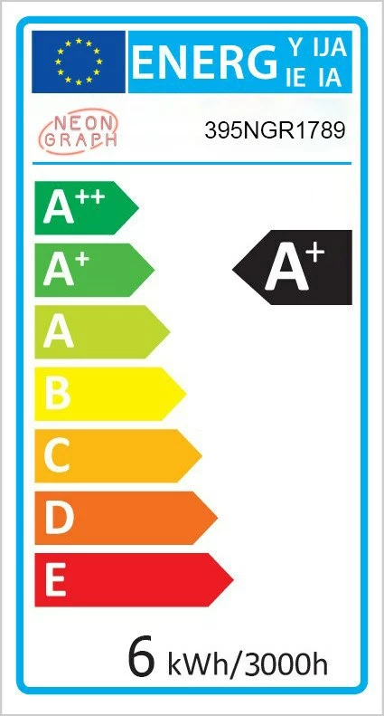 Dritë dekorative murale LED, plastikë, ngjyrë blu, Champagne