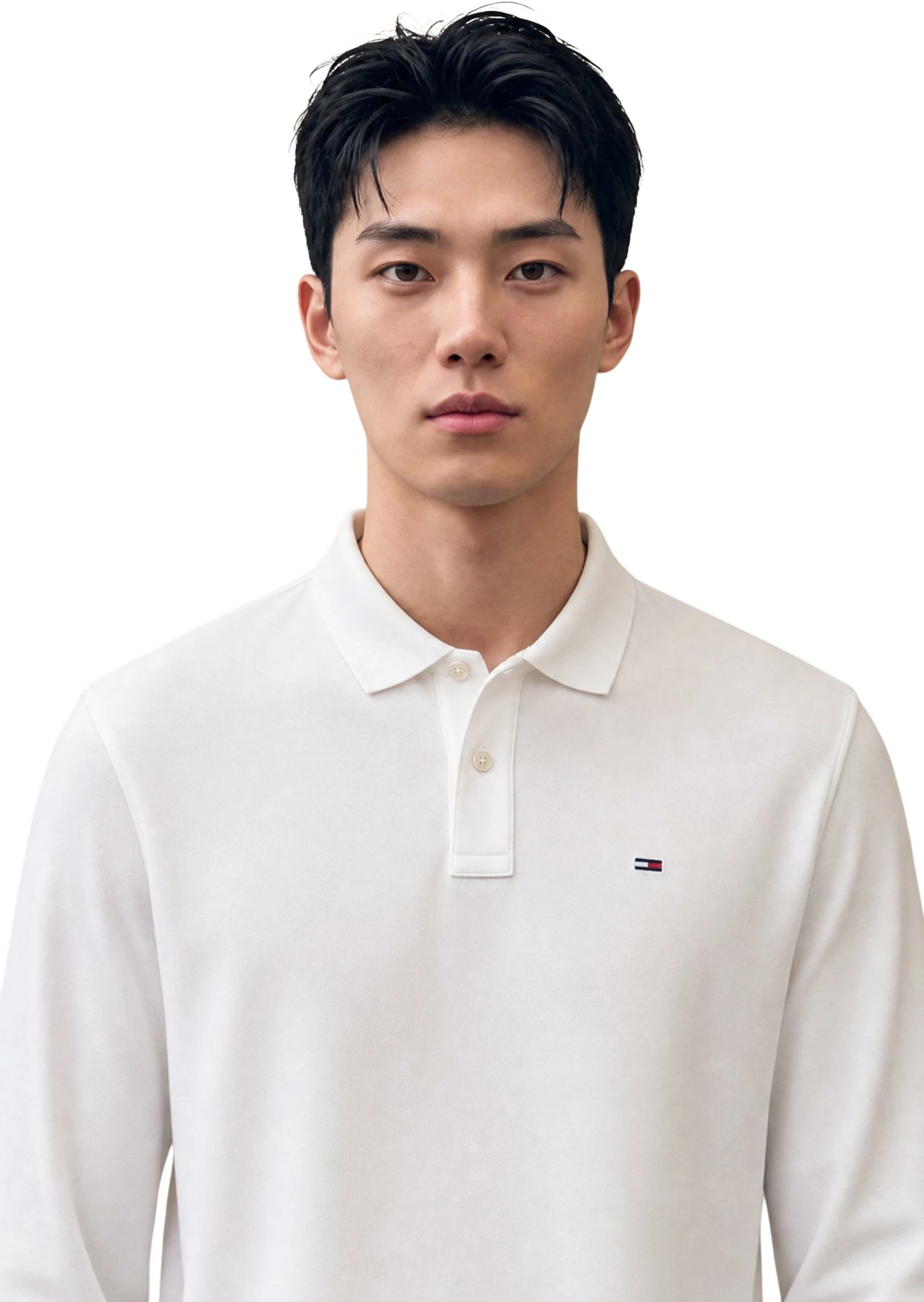 Maicë polo për meshkuj Tommy Hilfiger Jeans DM0DM23630, e bardhë [Madhësia: L]