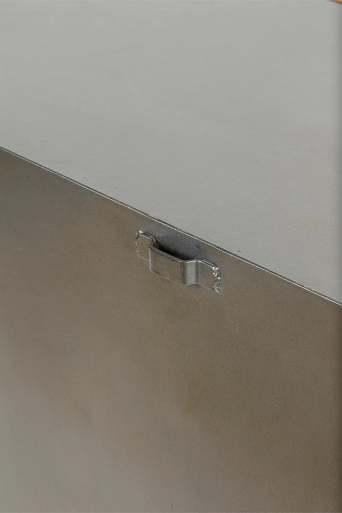 Komodë Coast me 3 sirtarë, ngjyrë e zezë-natyrale, 90x37x79cm