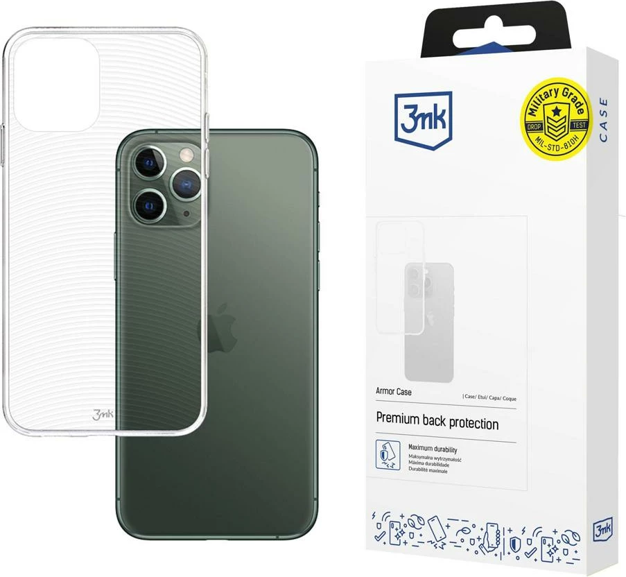 Mbështjellës 3mk Armor Case për iPhone 11 Pro, transparent