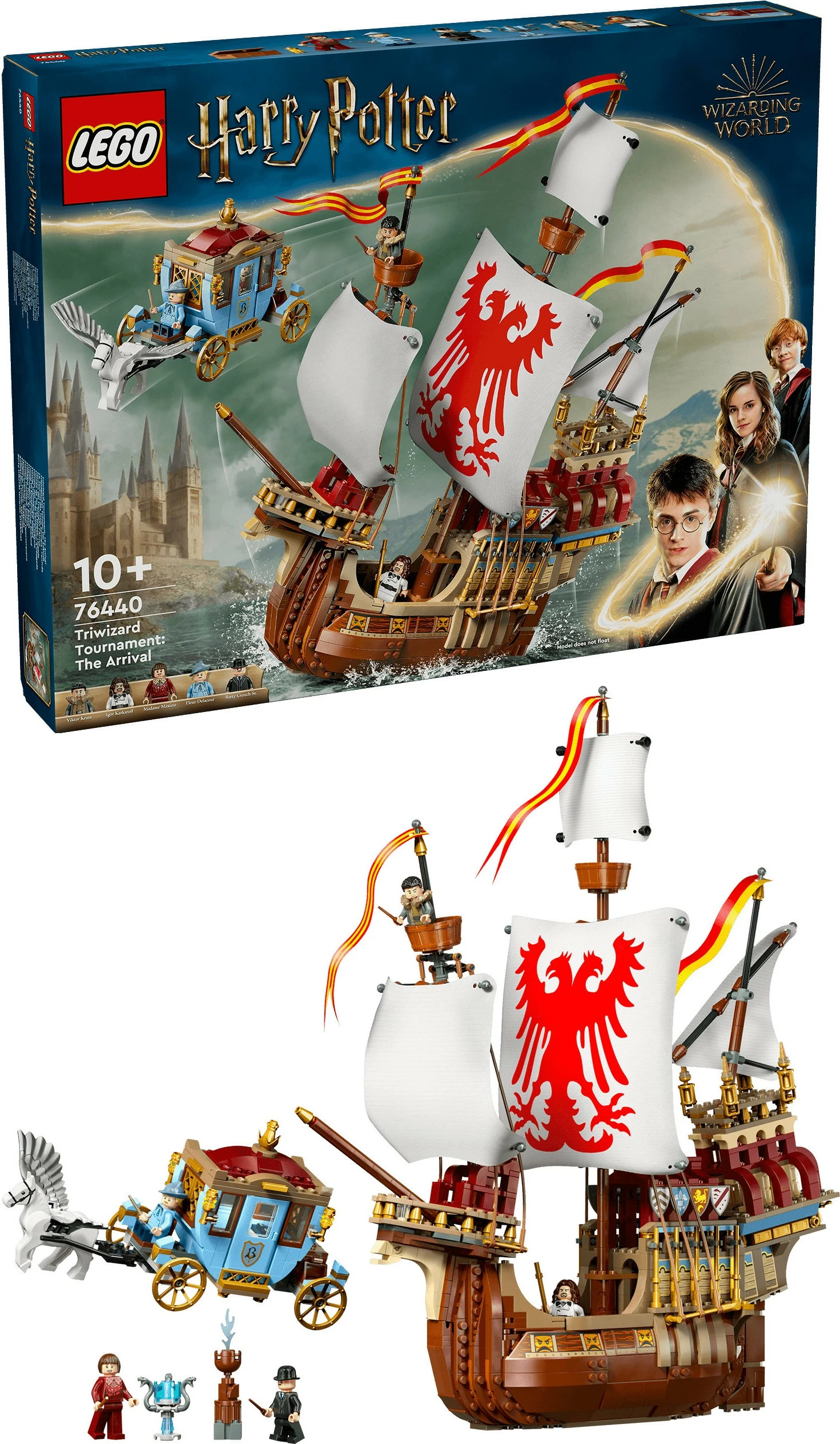 Set ndërtimi LEGO Harry Potter Triwizard Tournament: The Arrival, 1229 pjesë, multikolor