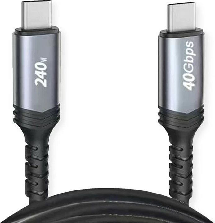 Kabllo USB-C VALUE 11.99.9088, USB4 Gen 3x2, 0.5 m, 240W PD, e zezë