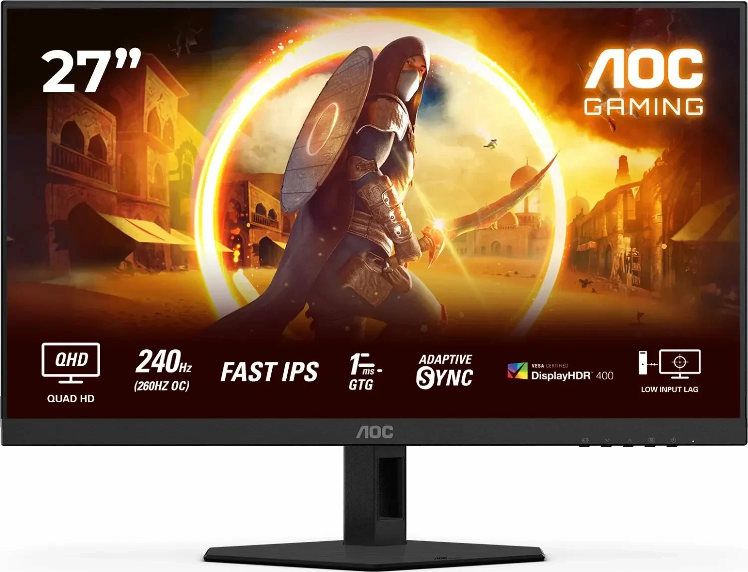 Monitor gaming AOC Q27G4ZR 27\" WQHD IPS 240Hz 1ms zi/kuq