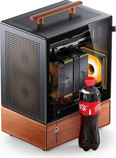 Kasë Jonsbo T7, mATX, Midi-Tower, Tempered Glass, e zezë
