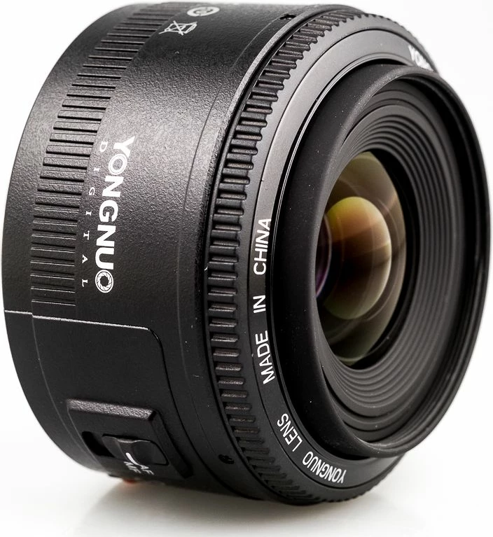 Objektiv Yongnuo 35mm f/2–f/22 për Canon EF, autofocus, filter 58mm, i zi