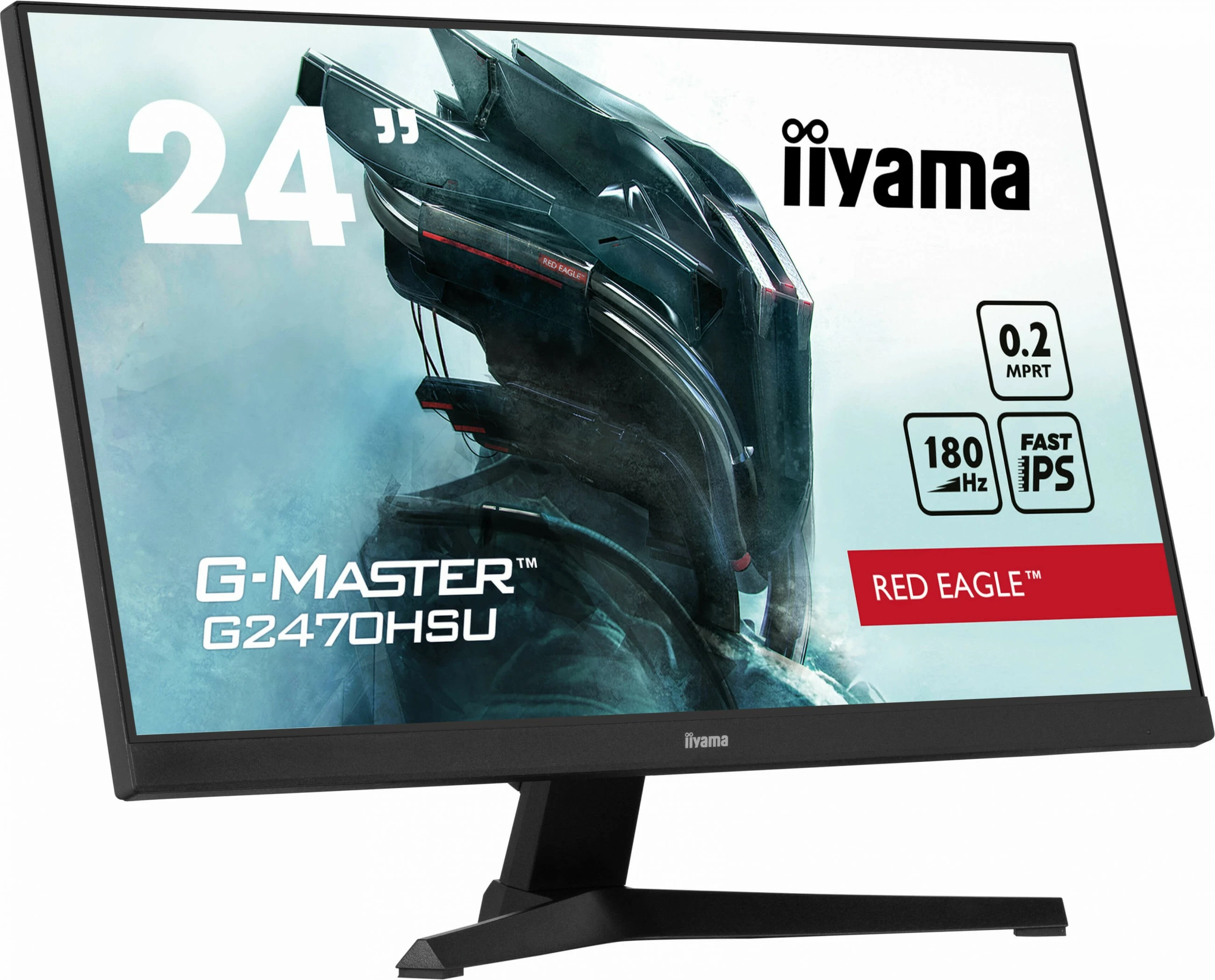 Monitor iiyama G-MASTER G2470HSU-B6, 23.8", Full HD, Fast IPS, 180Hz, i zi