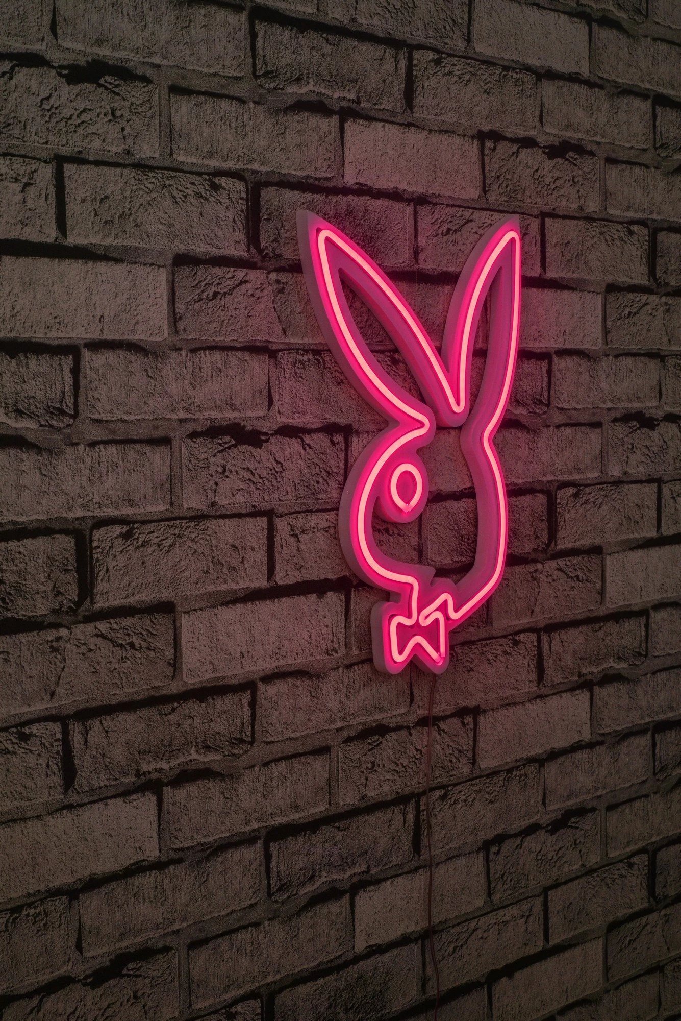 Dritë dekorative plastike LED, Playboy, ngjyrë rozë