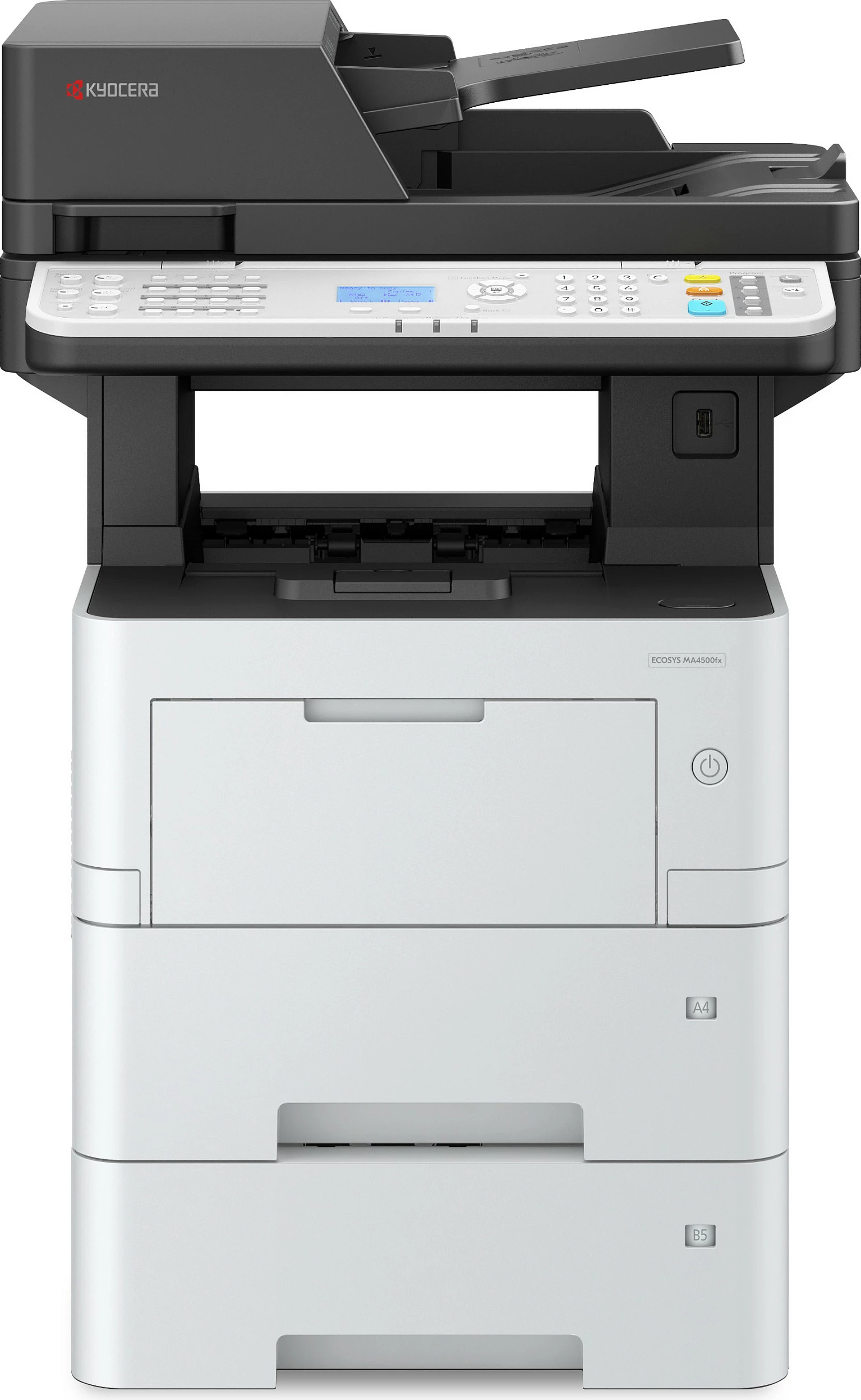 Printer multifunksional laser mono Kyocera ECOSYS MA4500fx, A4, duplex, 1200x1200 DPI, bardhë/zi