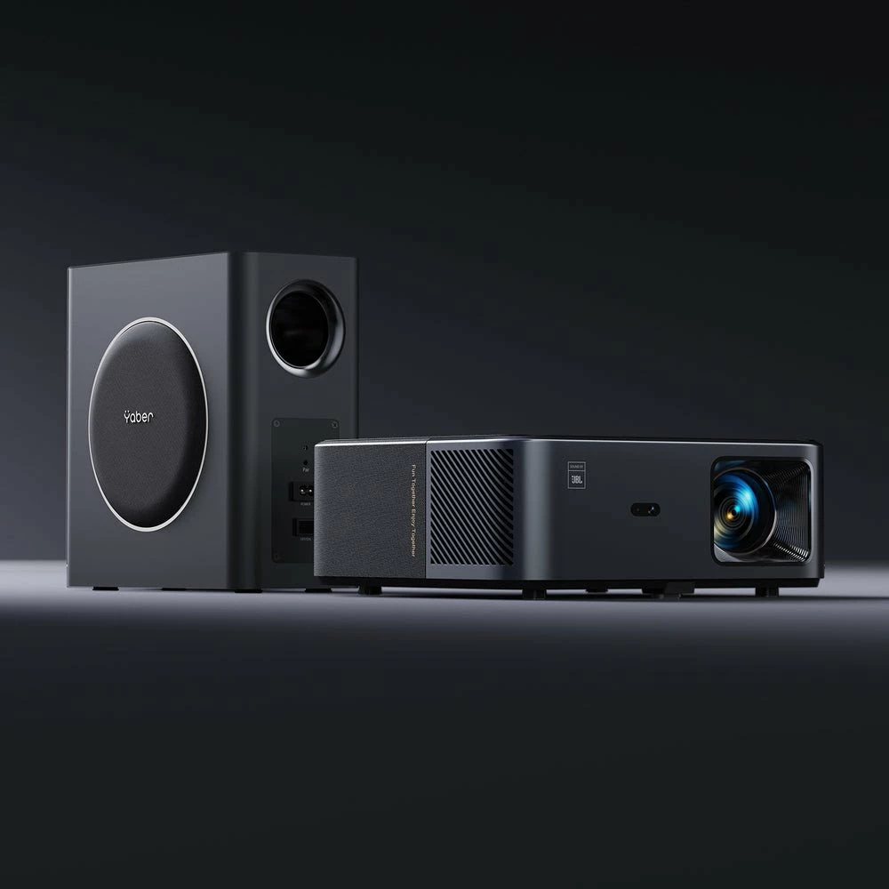 Projektor Yaber K2s Pro Full HD 1080p, Android TV, 800 ANSI lm, WiFi/Bluetooth, me subwoofer, i zi