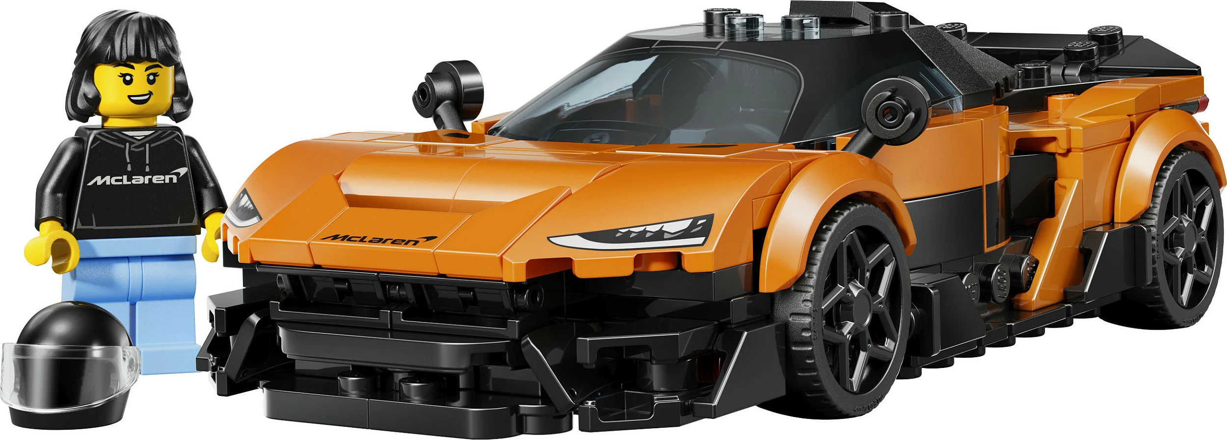 Set ndërtimi LEGO Speed Champions McLaren W1 77257, 287 copë, 9+, portokalli/zi