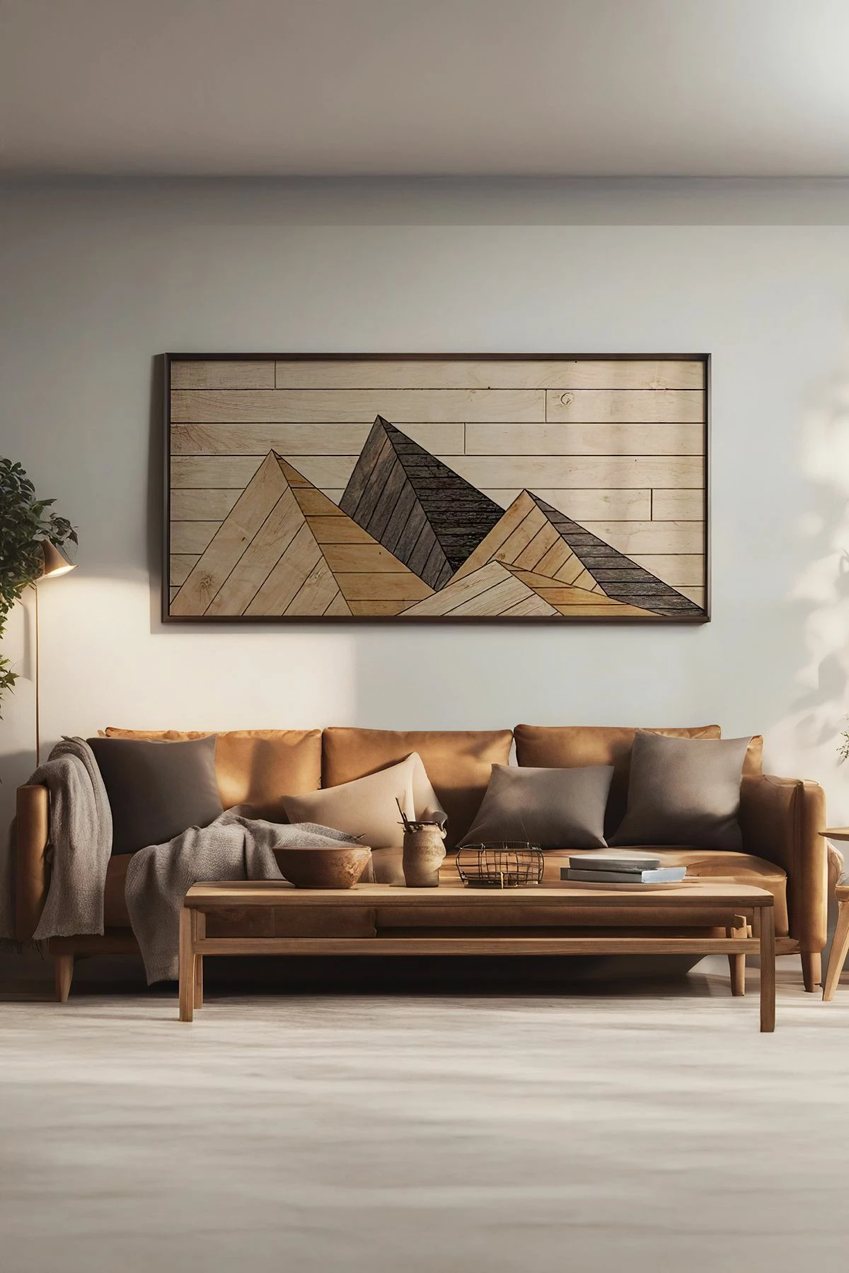 Pikturë dekorative me kornizë, MDF, Wallity, Artsmdfyty64-7033, shumëngjyrëshe, 33x70cm