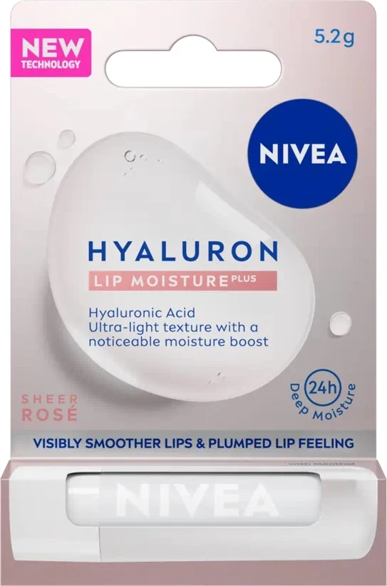 Balsam për buzë Nivea Hyaluron Lip Moisture Plus Rose 5.2g