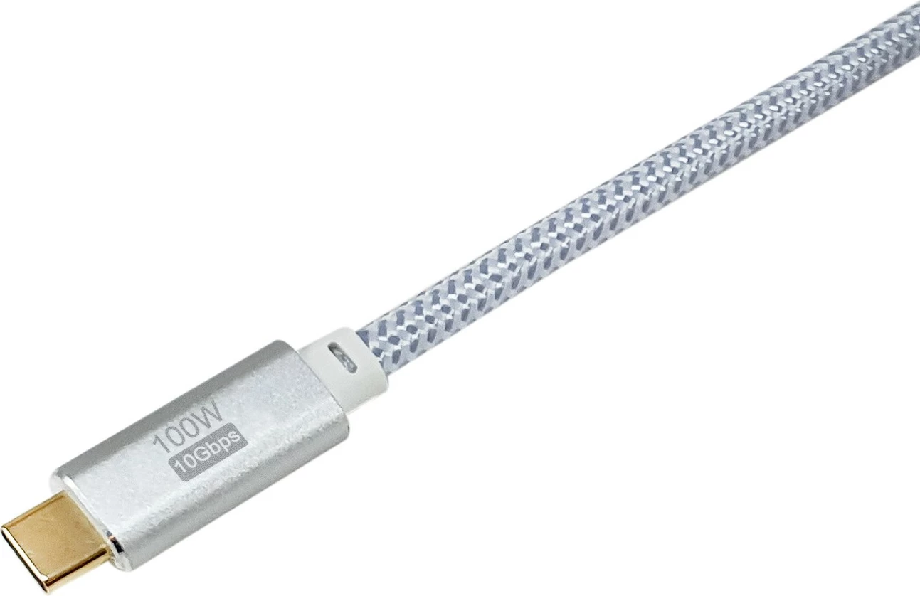 Kabllo USB-C Equip 3.2, 3m, 100W, e bardhë