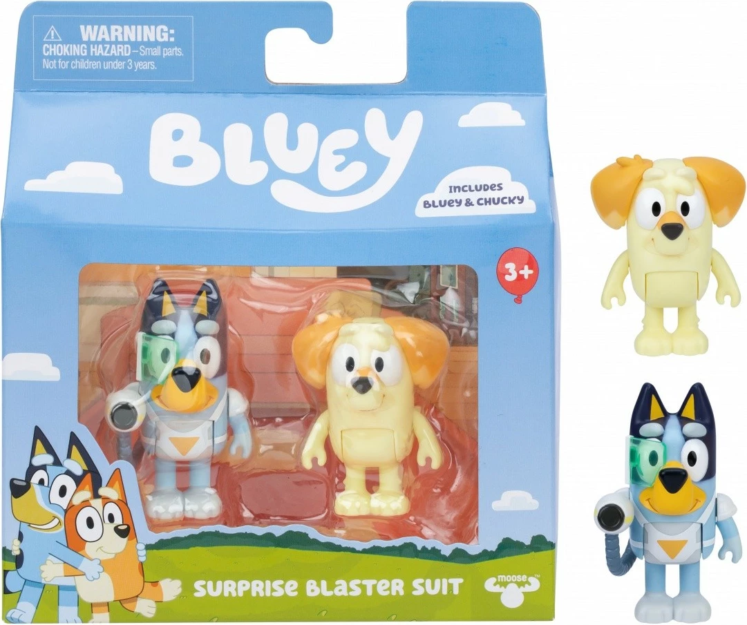 Set figurina Bluey Tm Toys BLU17652, Bluey & Chucky, plastikë, për fëmijë, shumëngjyrëshe