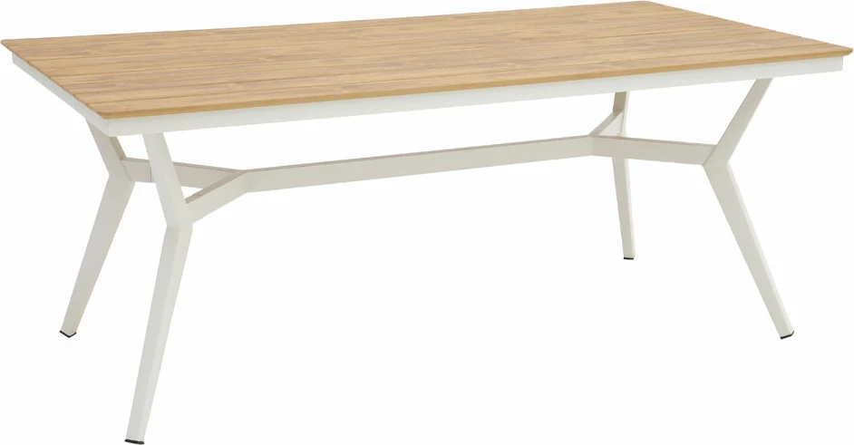 Tavolinë Bridge, e bardhë-natyrale, 180x90x75cm