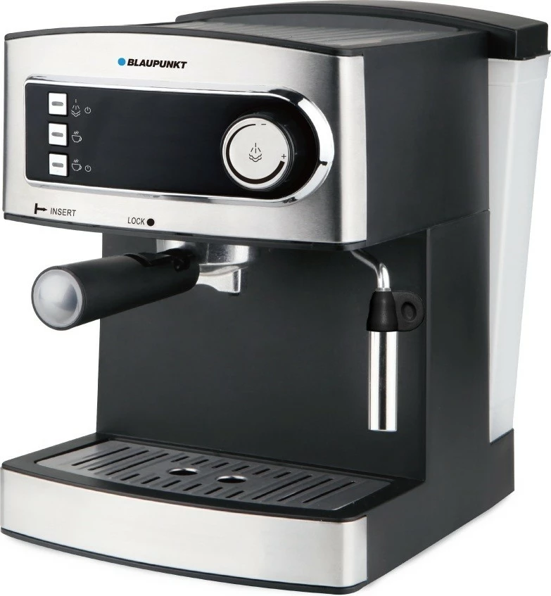 Aparat kafeje espresso Blaupunkt CMP301, 1.6L, 850W, Inox/zi