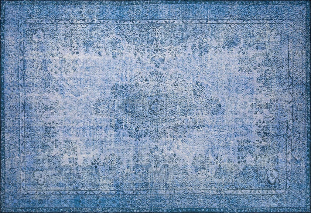 Qilim Conceptum Hypnose, Dorian Chenille, ngjyrë kaltër e errët, 210x310cm