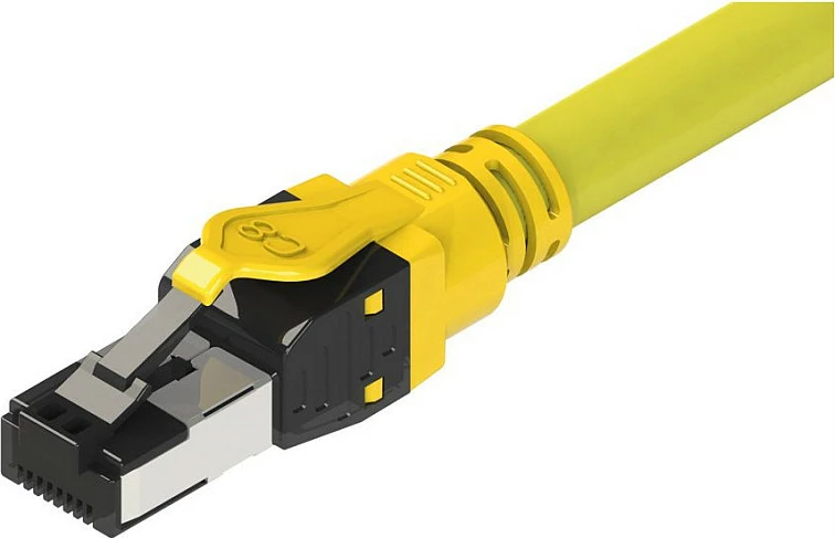 Kabllo rrjeti ROLINE Cat8.1 S/FTP RJ-45 2m, e verdhë