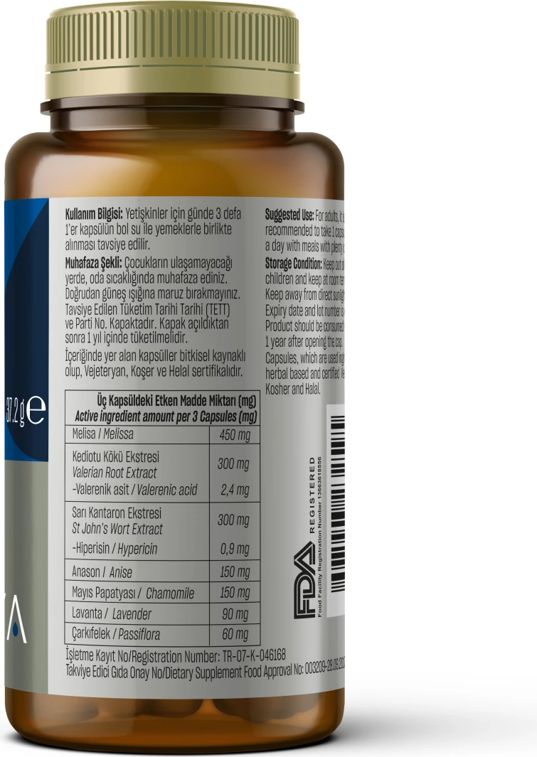 RELAX Natural Calming Formula, 60 kapsula