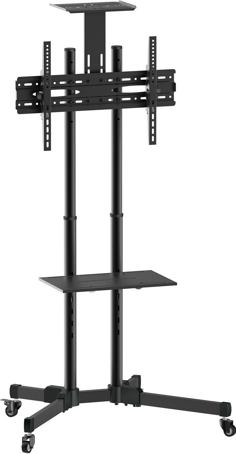 Karrocë TV EQUIP 650603, 37-70", VESA 200x200-600x400, 50 kg, me rrota, e zezë