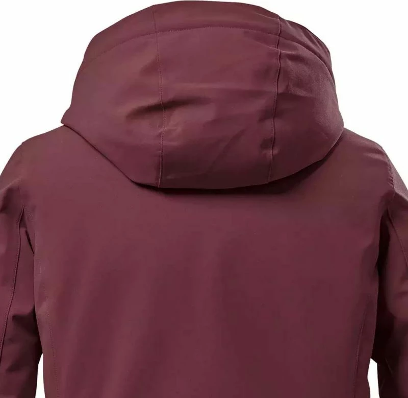 Pallto me kapuç për femra Killtec, burgundy
