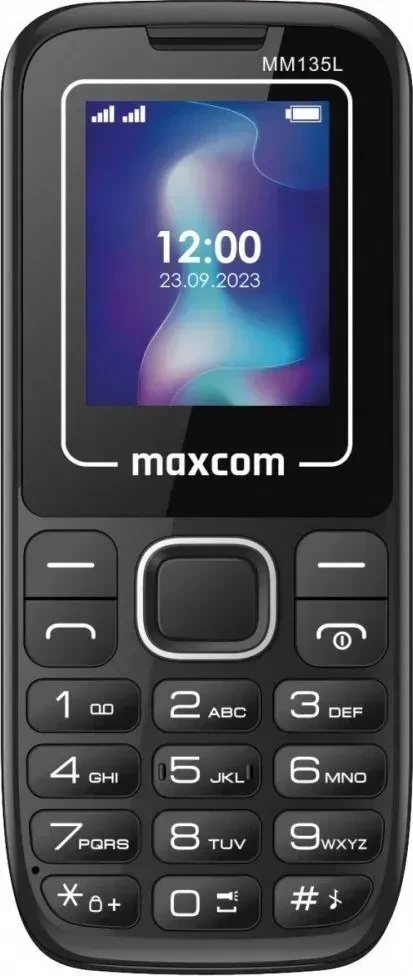 Telefon Maxcom MM 135 LIGHT, dual SIM, ngjyrë zi-blu