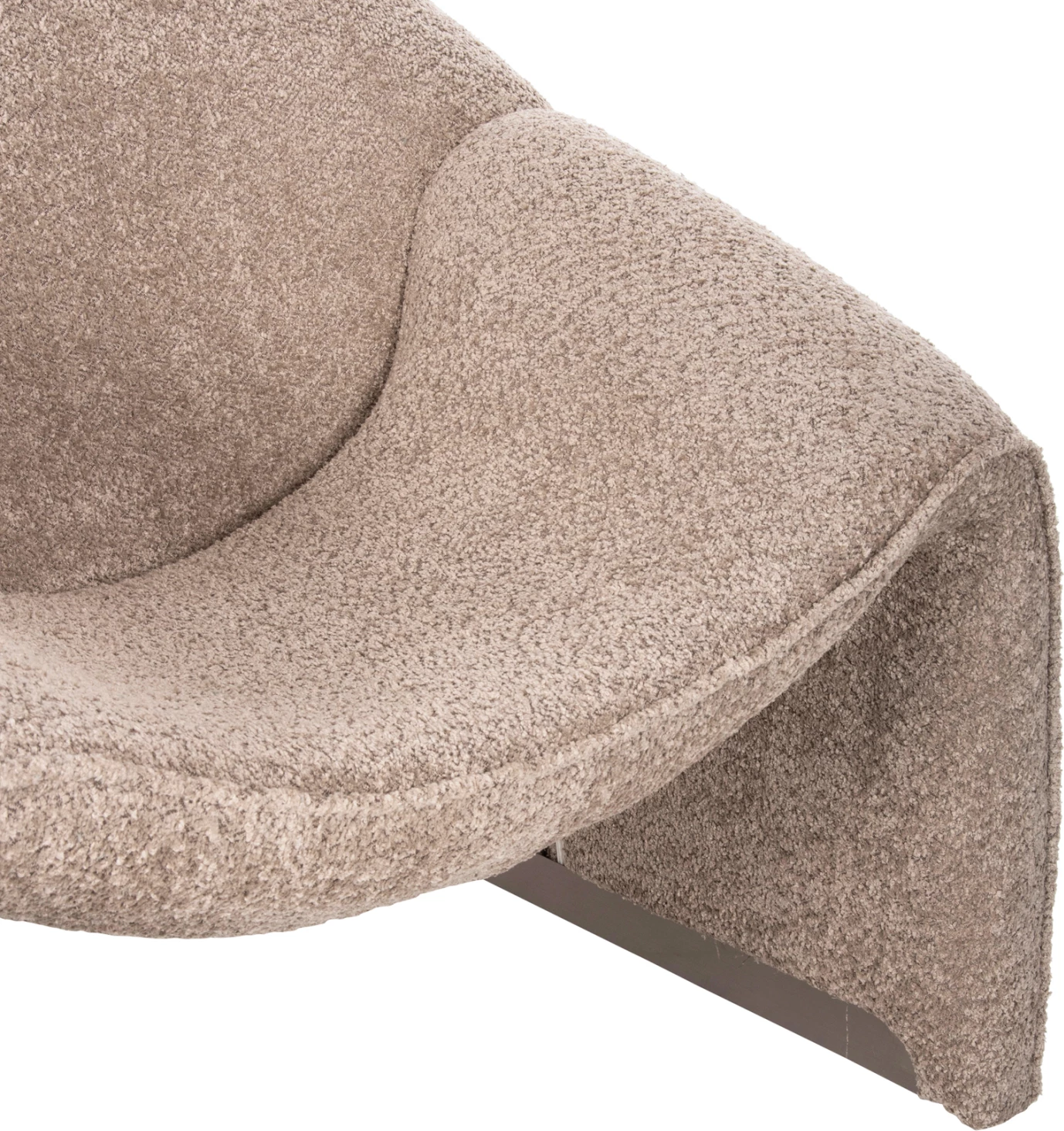 Karrige SPINER FH9599.08, pëlhurë boucle, ngjyrë bezhë, 81x64x74H cm