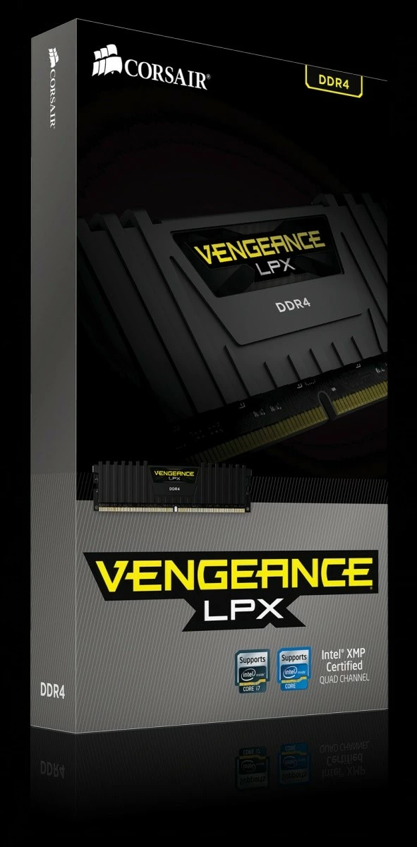 RAM Memorje Corsair Vengeance LPX CMK8GX4M1A2400C14 8GB DDR4 2400MHz CL14 XMP 2.0 1.20V 1x modul me radiator low-profile, e zezë