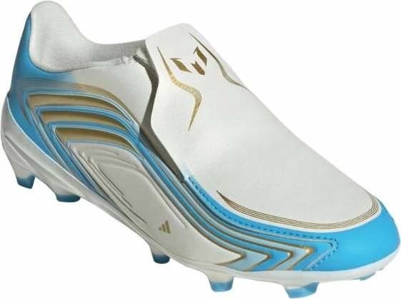 Atlete futbolli për fëmijë adidas F50 Messi League LL FG, të bardha e kaltër IH1907 [Madhësia: 37 1/3]